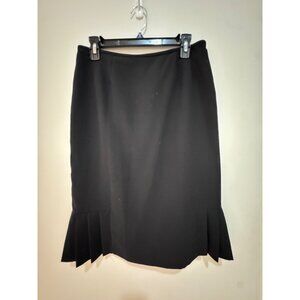 Evan-Picone Black Skirt Suit Size 10 With Side Pleats